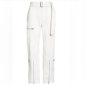 Helmut lang zipper cargo detail parachute material pant